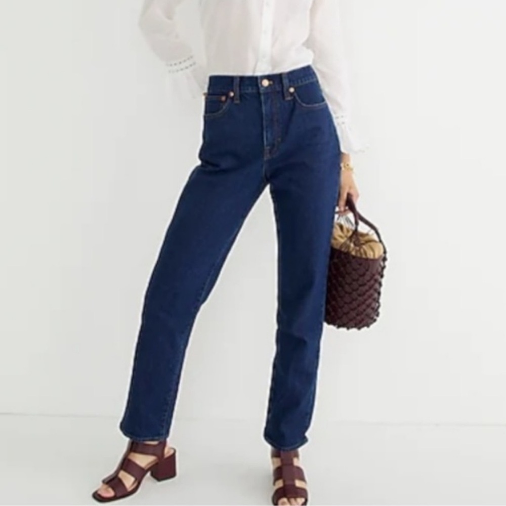 NWT J. CREW High-rise '90s classic straight-fit jean in Rinse wash Sz 26P - Picture 3 of 9